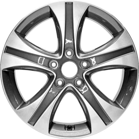 2015 Hyundai Elantra Sport 4 Cyl 2.0L - Aluminum Charcoal Wheel, 17 in. x 7 in., 5 x 115 mm Bolt Pattern