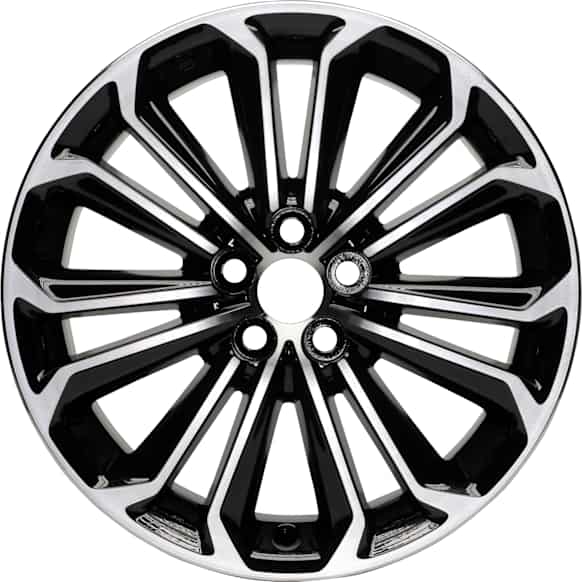 ALY75152U45N Jante Aluminum Painted Black Wheel - 17 in. X 7 in., 5 x 100 mm Bolt Pattern, Sold Individually