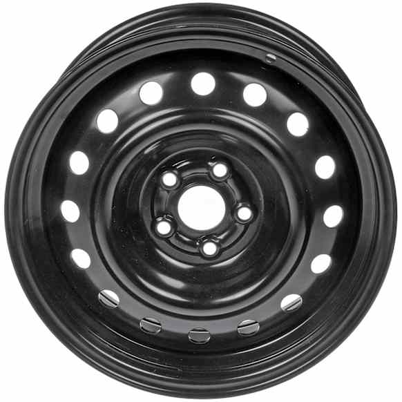 STL69543U45N Steel Painted Black Wheel - 16 in. X 6.5 in., 5 x 100 mm Bolt Pattern, Sold Individually