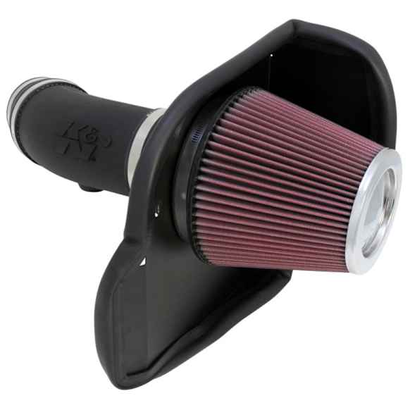 K&N Cold Air Intake - Premium High Flow, Lifetime Washable Filter, Guaranteed Horsepower Increase - 57-1565