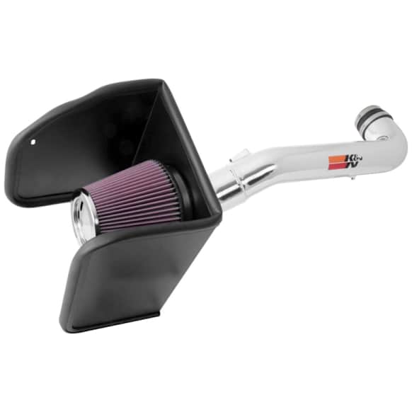 K&N Cold Air Intake - Premium High Flow, Lifetime Washable Filter, Guaranteed Horsepower Increase - 77-3104KP