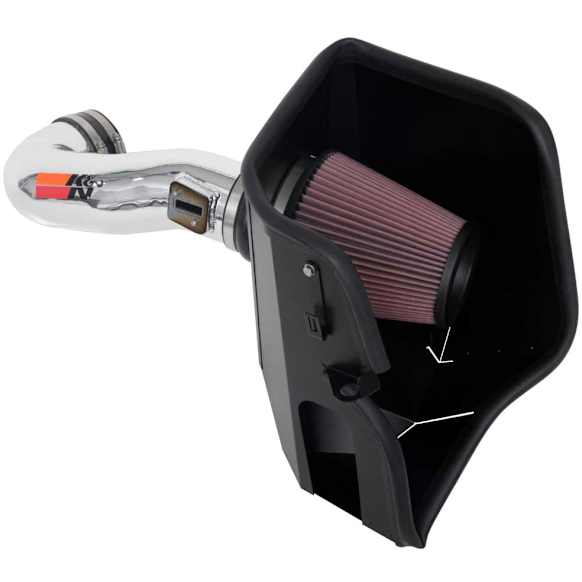 2020 GMC Sierra 1500 - 77 Series, Cold Air Intake, Extended Cab Pickup, Oiled, Aluminum Tube