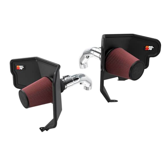 K&N Cold Air Intake - Premium High Flow, Lifetime Washable Filter, Guaranteed Horsepower Increase - 77-9042KP