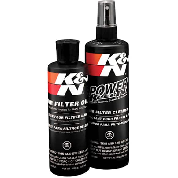 K&N Air Filter Cleaning Kit - Squeeze Bottle Filter Cleaner and Red Oil Kit; Restores Engine Air Filter Performance; Service Kit - 99-5050