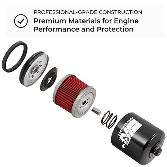 KN-128 Oil Filter - Spin-on, Direct Fit, Sold Individually