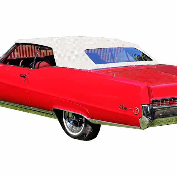 1968 Cadillac DeVille Base 8 Cyl 7.7L - Convertible Top, White, Without Windows