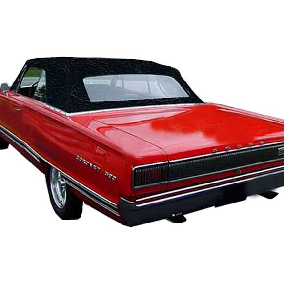 1968 Dodge Coronet - Convertible Top, Black, mfrbodycodename : B, Without Windows