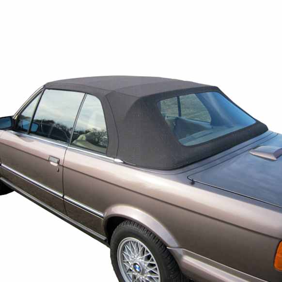 1990 BMW 325i Base 6 Cyl 2.5L - Convertible Top, Black, With Plastic Tinted Rear Windows