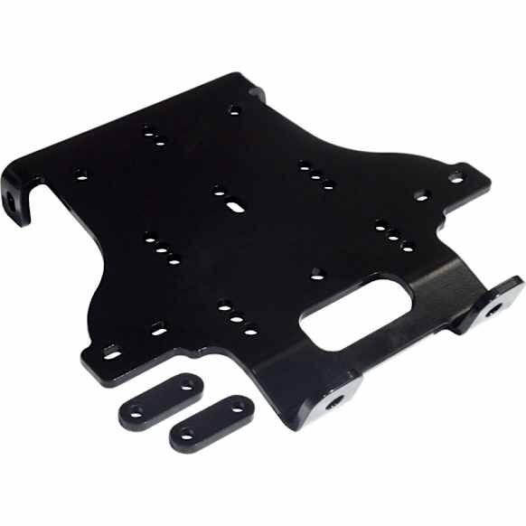 100585 Winch Mount - Powdercoated Black, Direct Fit, Sold Individually