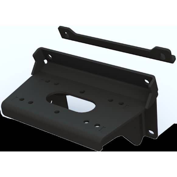 101230 Winch Mount - Powdercoated Black, Direct Fit, Sold Individually