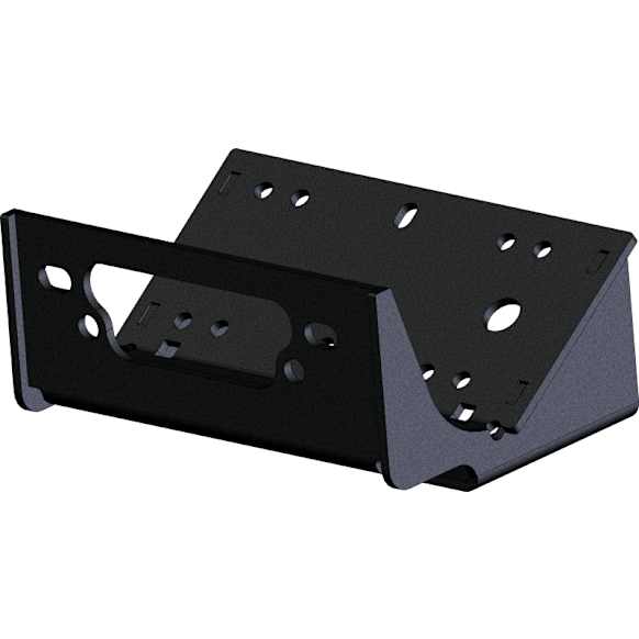 101945 Winch Mount - Powdercoated Black, Direct Fit, Sold Individually