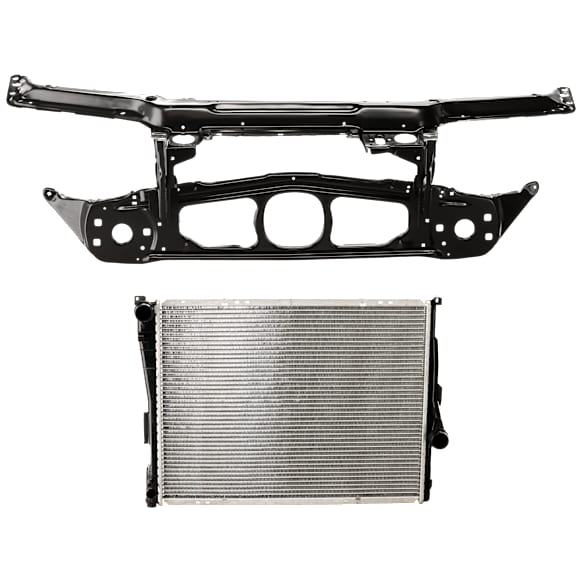 2-Piece Kit Radiator, Includes (1) Radiator Support and (1) Radiator