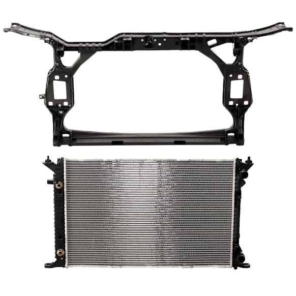 2-Piece Kit Radiator, 2.0L, 4Cyl, Includes (1) Radiator Support and (1) Radiator