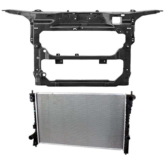 2-Piece Kit Radiator, 3.5L, 6Cyl, Includes (1) Radiator Support and (1) Radiator