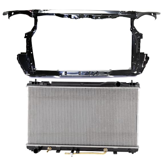 2-Piece Kit Radiator, Includes (1) Radiator Support and (1) Radiator