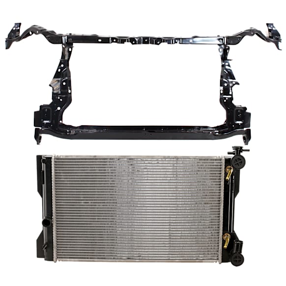 2-Piece Kit Radiator, 2.4L, 4Cyl, Includes (1) Radiator Support and (1) Radiator