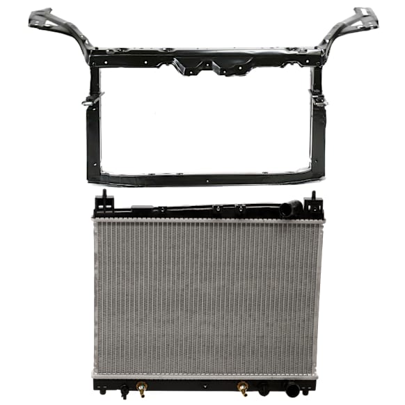 2-Piece Kit Radiator, 1.5L, 4Cyl, Includes (1) Radiator Support and (1) Radiator