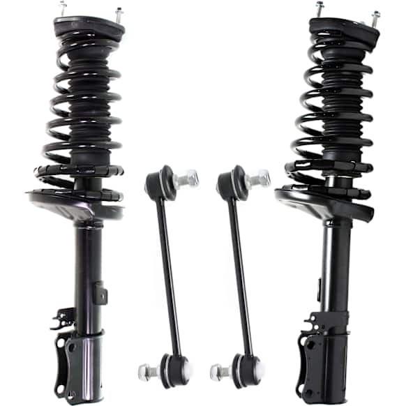 1998 Toyota Camry LE - 4-Piece Kit Rear, Driver and Passenger Side Suspension Kit,  Includes (2) Fully Loaded Strut and (2) Sway Bar Link