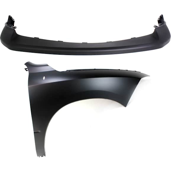 2-Piece Kit, Front, Passenger Side Fender, For Models Without Sport Package, Includes (1) Bumper Cover and (1) Fender