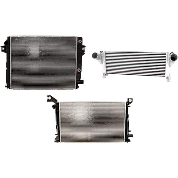 3-Piece Kit Radiator, Primary and Secondary Unit, 6.7L Diesel Engine, includes Intercooler