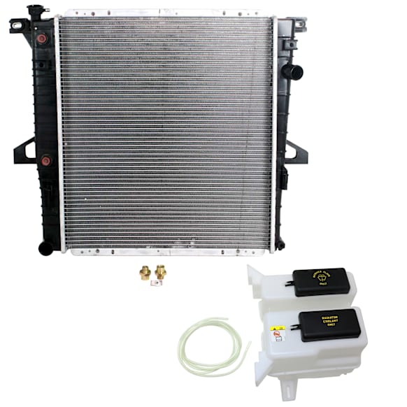 2-Piece Kit Radiator, includes Coolant Reservoir