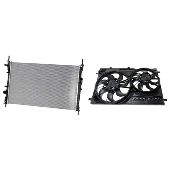 2-Piece Kit Radiator, 3.5L/3.7L Engine, includes Radiator Fan