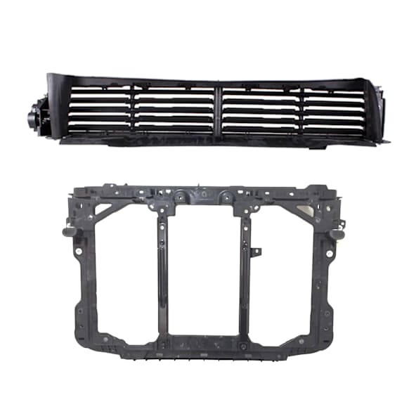 2025 Mazda CX-5 2.5 S - 2-Piece Kit Radiator Support Assembly, 2.5L 4Cyl, Naturally Aspirated, CAPA Certified Includes (1) Active Grille Shutter and (1) Radiator Support