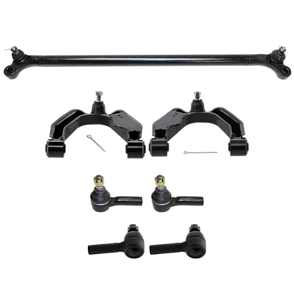 7-Piece Kit Center Link, includes (1) Center Link, (2) Control Arm, and (4) Tie Rod End