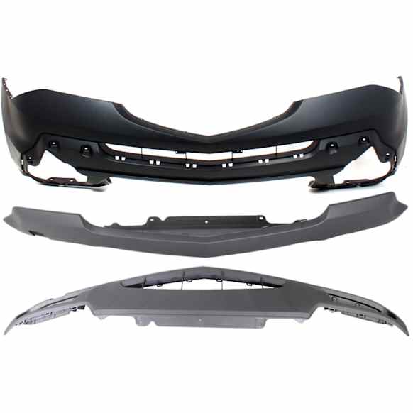 3-Piece Kit, Front Primed Bumper Cover, Includes (1) Bumper Cover, (1) Bumper Trim, and (1) Valance