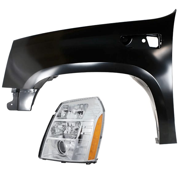 2-Piece Kit Driver Side HID/Xenon Headlight, With bulb(s), includes Fender, CAPA Certified