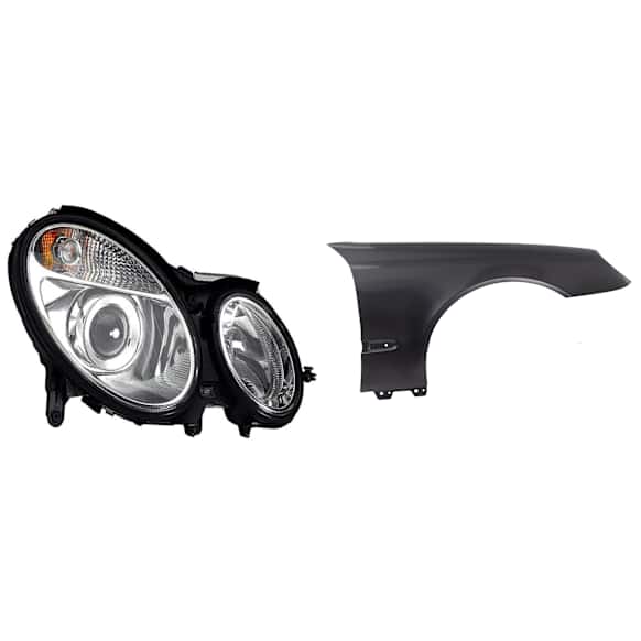 2-Piece Kit Passenger Side HID/Xenon Headlight, With bulb(s), includes Fender
