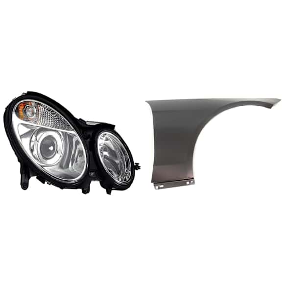 2-Piece Kit Passenger Side HID/Xenon Headlight, With bulb(s), includes Fender