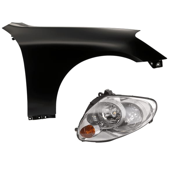 2-Piece Kit Passenger Side HID/Xenon Headlight, With bulb(s), includes Fender