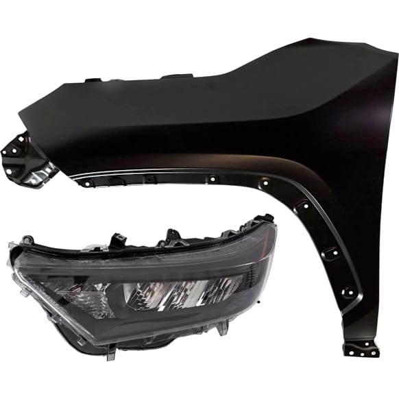 2-Piece Kit Driver Side LED Headlight, With bulb(s), includes Fender, CAPA Certified