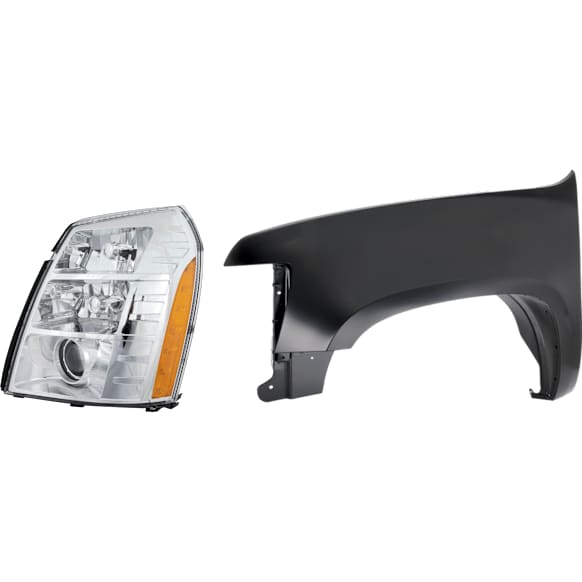 2-Piece Kit Driver Side HID/Xenon Headlight, With bulb(s), includes Fender, CAPA Certified