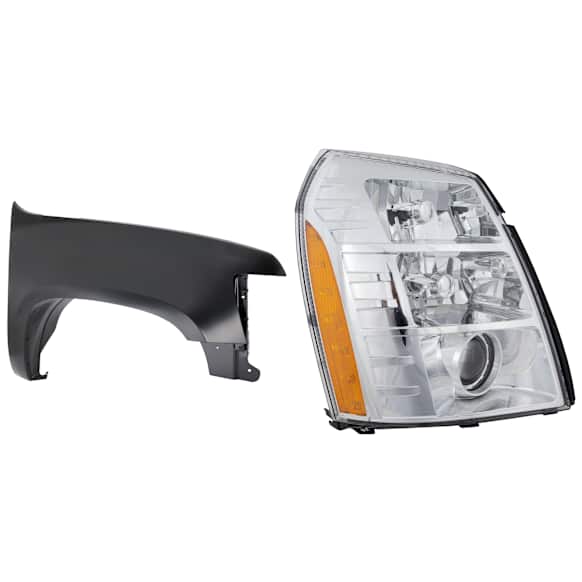 2-Piece Kit Passenger Side HID/Xenon Headlight, With bulb(s), includes Fender