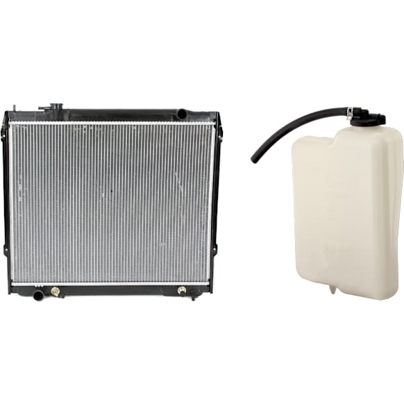 2-Piece Kit Radiator, RWD, Automatic Transmission, with Coolant Reservoir