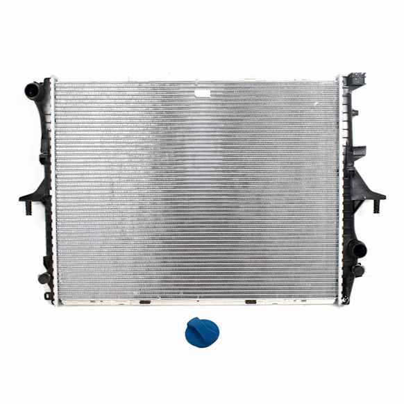 2-Piece Kit Radiator, 3.0L/3.2L/3.6L/4.2L/4.5L/4.8L/5.0L Engines, Aluminum Core, Plastic Tank, Includes (1) Radiator and (1) Radiator Cap