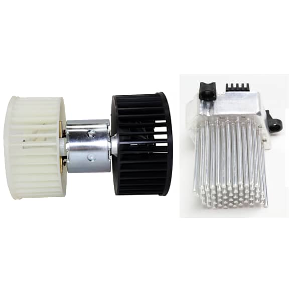 2001-2006 BMW M3 - 2-Piece Kit Blower Motor Includes (1) Blower Motor and (1) Blower Motor Resistor