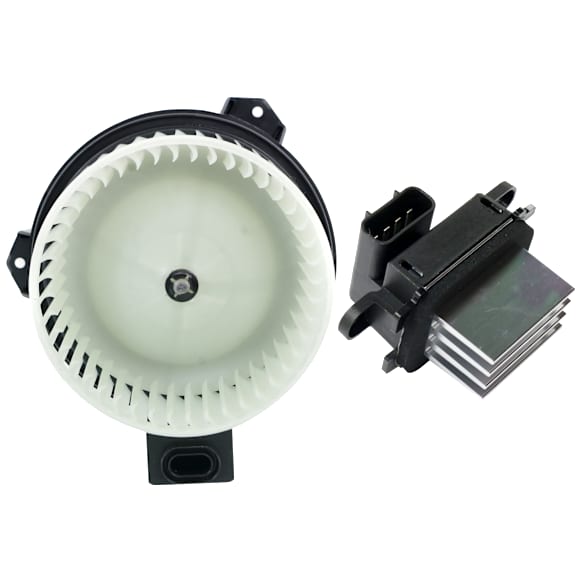 2013 Ford Mustang Base - 2-Piece Kit Front Blower Motor, Includes (1) Blower Motor and (1) Blower Motor Resistor