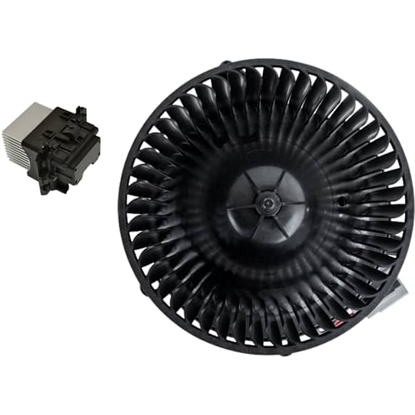 2-Piece Kit Blower Motor Includes (1) Blower Motor and (1) Blower Motor Resistor