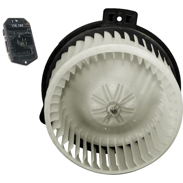 2-Piece Kit Blower Motor Includes (1) Blower Motor and (1) Blower Motor Resistor