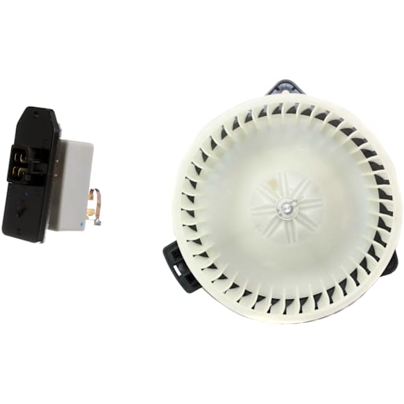 2-Piece Kit Blower Motor Kit, Coupe, includes (1) Blower Motor and (1) Blower Motor Resistor