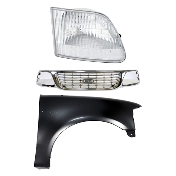 3-Piece Kit, Grille Chrome, Upgrade