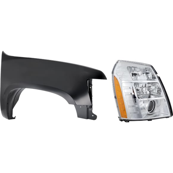 2-Piece Kit Passenger Side HID/Xenon Headlight, With bulb(s), with Fender, CAPA Certified