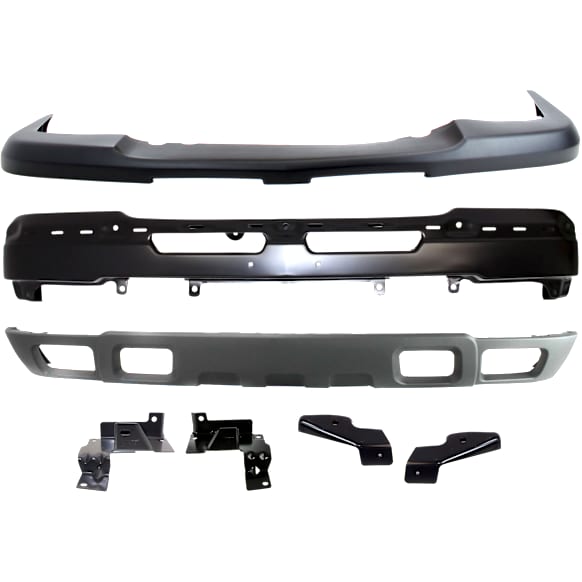 7-Piece Kit, Front Bumper, Paint to Match, Includes (1) Bumper, (4) Bumper Bracket, (1) Bumper Cover, and (1) Valance