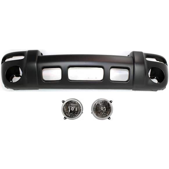 3-Piece Kit, Front Primed Bumper Cover, Includes (1) Bumper Cover and (2) Headlight