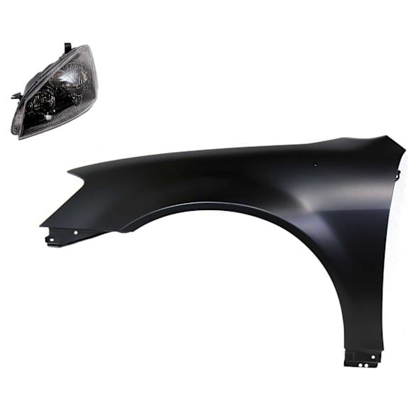 2-Piece Kit Driver Side HID/Xenon Headlight, Without bulb(s), OE Replacement, Includes (1) Fender and (1) Headlight