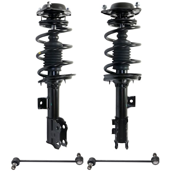 4-Piece Kit Front Suspension Kit, Includes (2) Sway Bar Link and (2) Shock Absorber and Strut Assembly