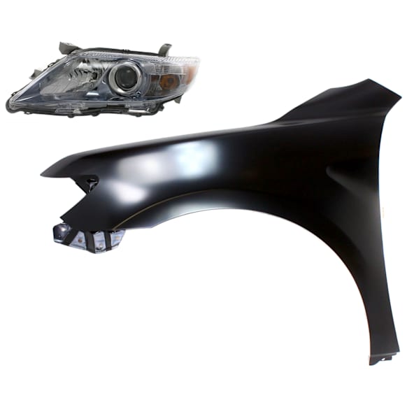 2-Piece Kit Halogen Headlights, With bulb(s), Includes (1) Fender and (1) Headlight